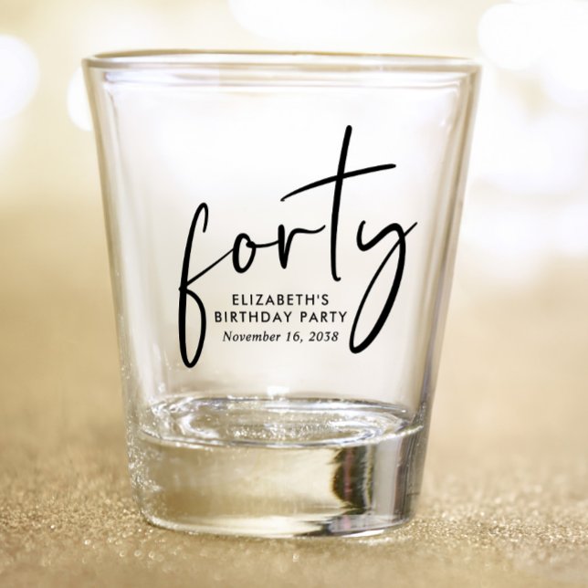 Chic 40. Geburtstags-Party Schnapsglas (Von Creator hochgeladen)