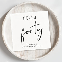 Chic 40. Geburtstags-Party Serviette