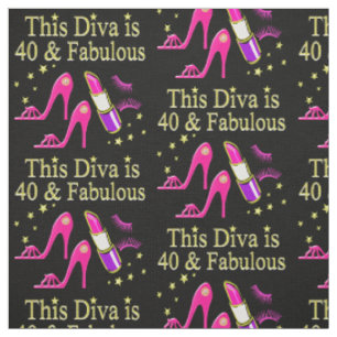 CHIC 40 UND FABULOUS FASHION QUEEN DESIGN STOFF