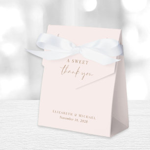 Chic A Sweet Thank You Rosa Goldene Hochzeit Geschenkschachtel