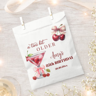 Chic A Tini Bit Älter Cherry Martini 85. Geburtsta Geschenktütchen