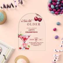 Chic A Tini Bit Older Cherry Martini 45th Birthday