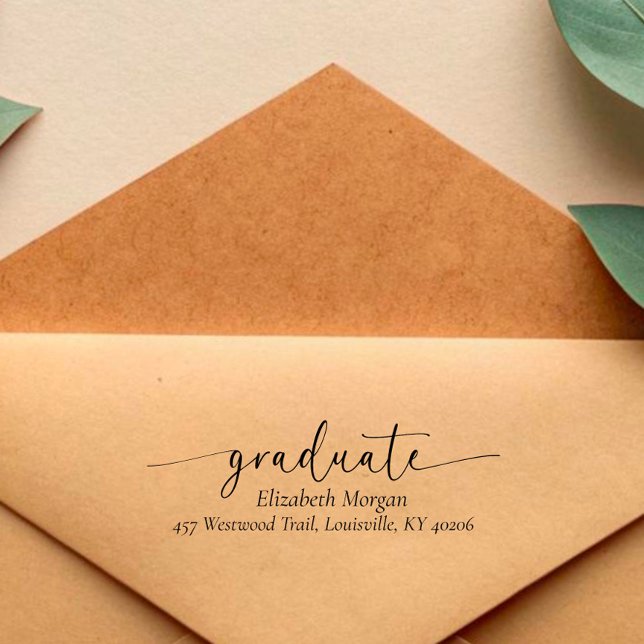 Chic Abschluss Rücksendeadresse Permastempel (Von Creator hochgeladen)