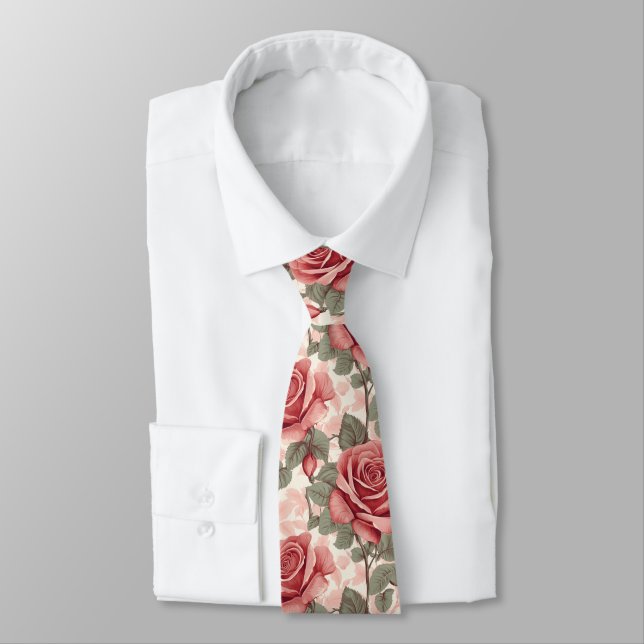 Chic Abschlussgeschenke für ihn Rose-Blume Krawatte (Gebunden)