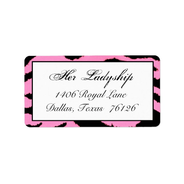 Chic Address Labels Adressaufkleber (Vorne)