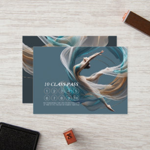 Chic Aerial Air Yoga Instructor Class Pass Treuekarte