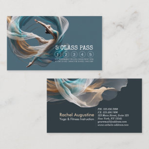Chic Aerial Air Yoga Instructor Class Pass Treuekarte