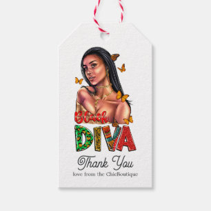 Chic African American Diva Geschenkanhänger