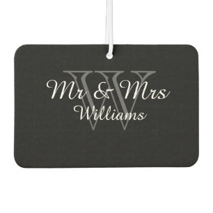 CHIC AIR FRESHENER_"Herr & Frau" GRAU/SCHWARZ/WEIS Autolufterfrischer