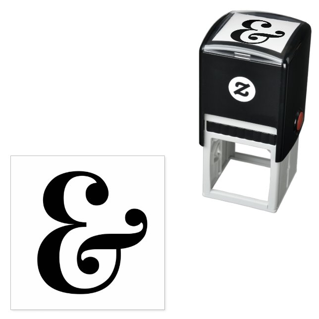 Chic Ampersand und Zeichen Permastempel (Beispiel)