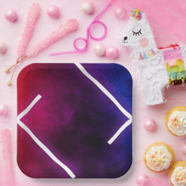 Chic and Modern 9" Square Paper Plate Pappteller