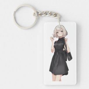 Chic Anime Little Black Dress LBD Schlüsselanhänger