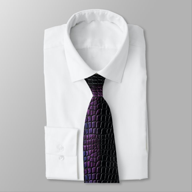 Chic Anniversary Gifts For Dad Crocodile Skin  Krawatte (Gebunden)