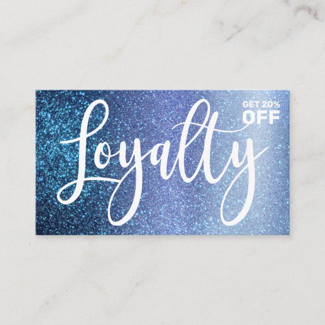 Chic Aqua Baby Blue Triple Glitzer Typografie Treuekarte (Vorderseite)