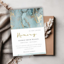 CHIC AQUA DUSKY BLAUE GOLD AGATE BEILEID MEMORIAL