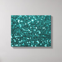 Chic Aquamarin Imitats Glitzer