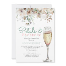 Chic Aquamarin Petals und Prosecco Blumenkohl Brau