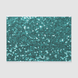 Chic-aquamariner Imitat-Glitzer Seidenpapier