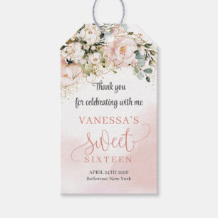 Chic Aquarell Blume Salbei 16. Geschenkanhänger