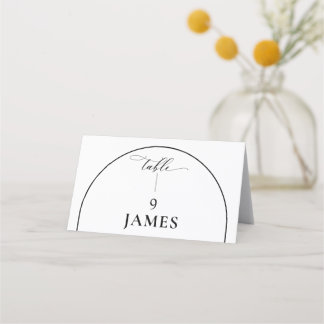 Chic Arch Modernes stilvolles Elegantes Platzkarte