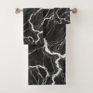 Chic Aspect Marbre Noir & Blanc Glamour
