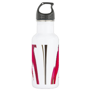 Chic atemberaubende rote Rose unter dem weißen Him Trinkflasche
