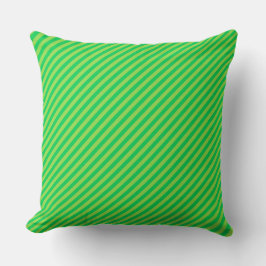 Chic Atomic Green & Limon Striping Ästhetik Kissen