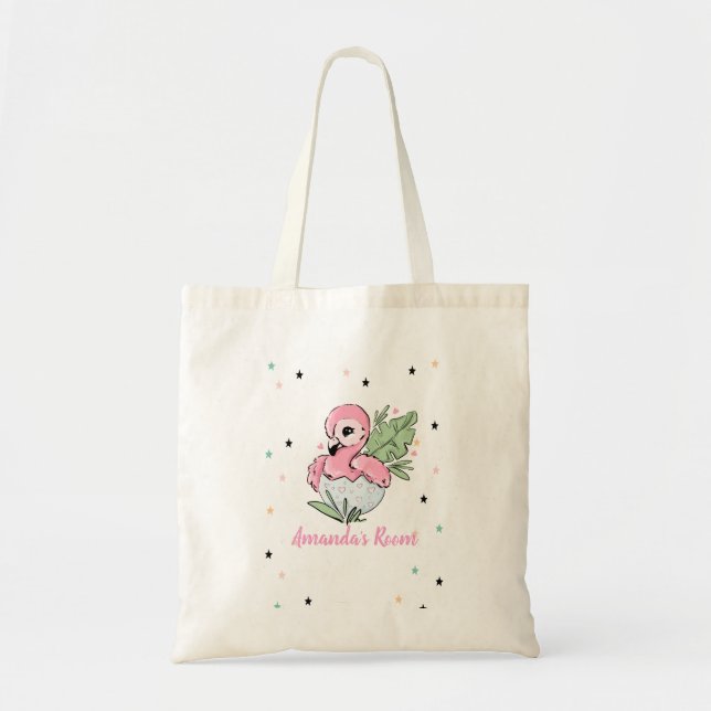 Chic Baby Flamingo, Stars, Prinzessin Tragetasche (Vorne)