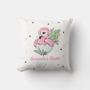 Chic Baby Flamingo, Sterne, Prinzessin    Kissen
