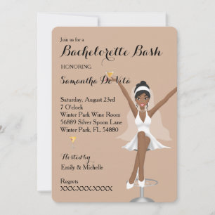 Chic Bachelorette Bash Invitation de fête personna