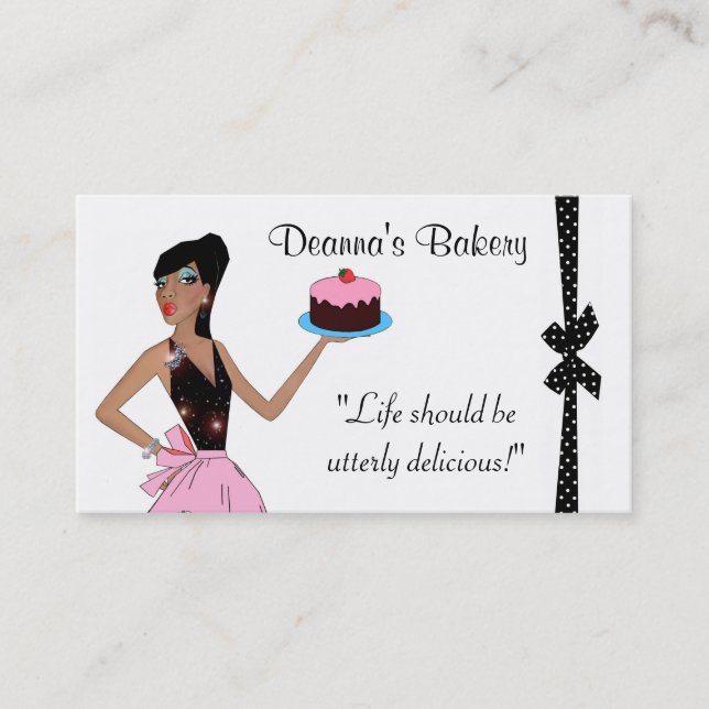 Chic Bakery Business Cards Visitenkarte (Vorderseite)