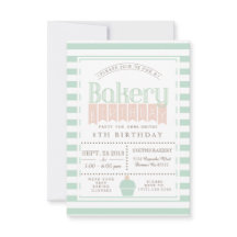 Chic Bakery Geburtstagsparty Einladung