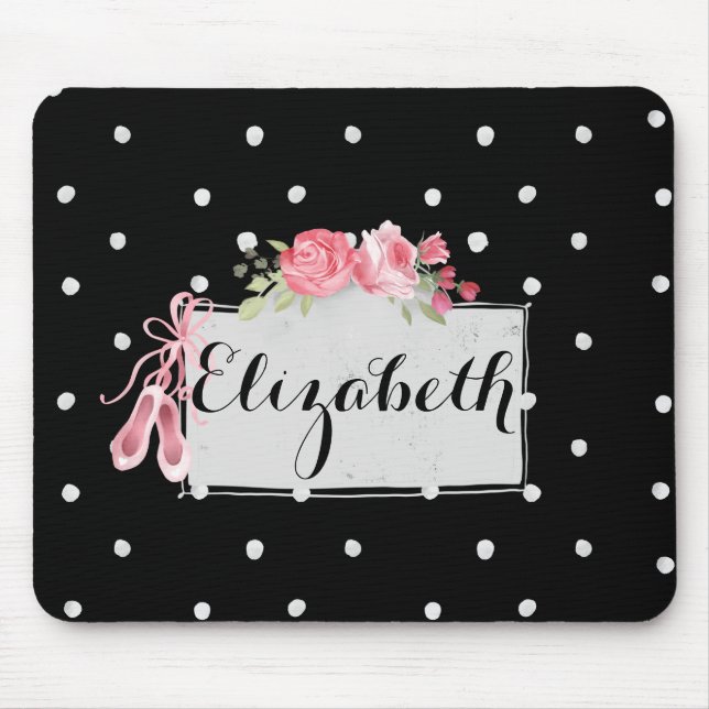 Chic Ballet Personalisiert Mousepad (Vorne)