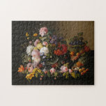 Chic barocke Blume Stillleben Kunst Malerei<br><div class="desc">Schöne zeitgenössische und farbenfrohe Vintage Ölmalerei.</div>