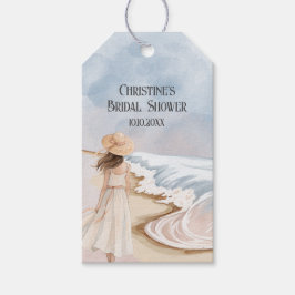 Chic Beach and Waves Brautparty Geschenkanhänger