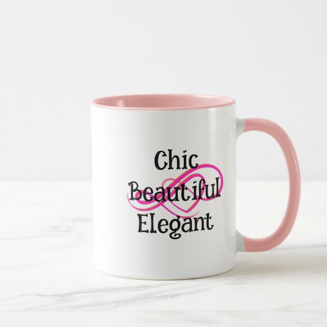 Chic, Beautiful, Elegant Mug Tasse (Rechts)