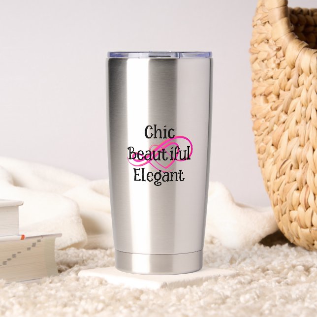 Chic, Beautiful, Elegant Mug Thermobecher (Wohnzimmer (gedreht))