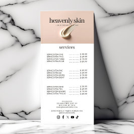 Chic Beauty Skin Care Spa Boutique Pink Werbekarte