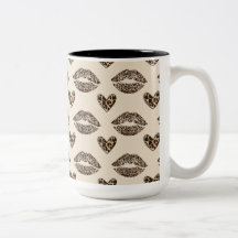 Chic Beige & Black Cheetah-Druck