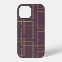 Chic Berry Mauve & Gold Geometrischer Glamour