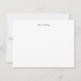 Chic Beruflich Elegante Einfache Note Card Mitteilungskarte