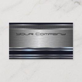 Chic Black and Silver Berufliche Visitenkarte