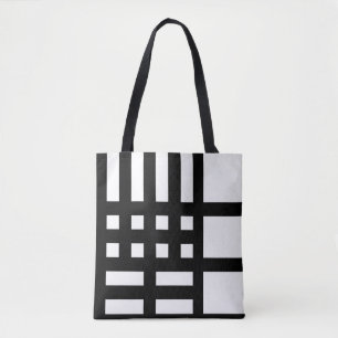 Chic Black and White Custom Totbeutel Tasche