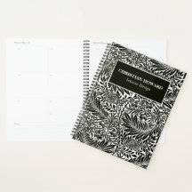 Chic Black and White Muster Business Owners Plan
