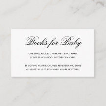 Chic Black and White Script Books for Baby