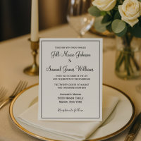 Chic Black and White Wedding