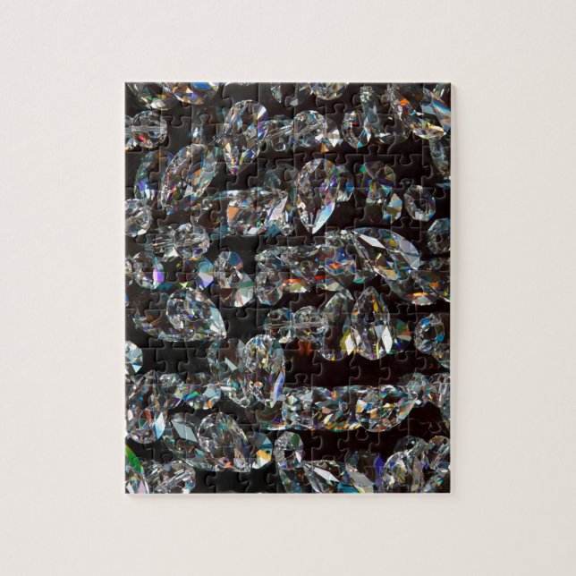 Chic Black Diamond Chrystal Abstrakte Muster Gesch (Vertikal)