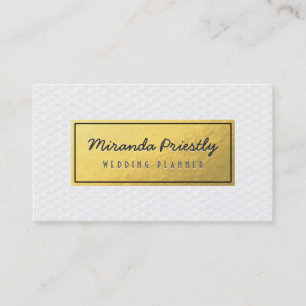 Chic Black & Gold Imitate Gold Foil Geometrisches Visitenkarte