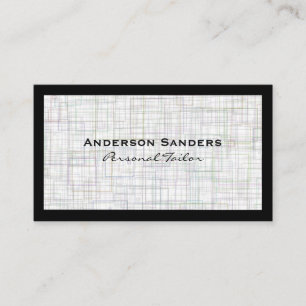 Chic Black Gold Modernes Design Muster Visitenkarte