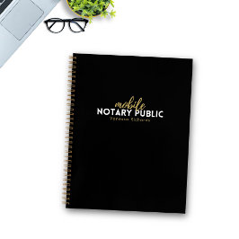 Chic Black & Gold Office Mobile Notare Notizbuch